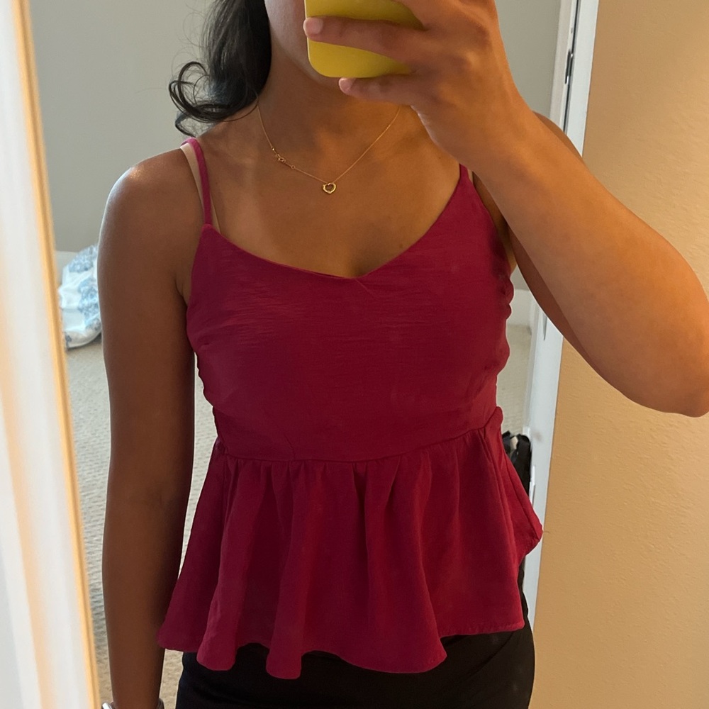 Elegant Fuchsia Pink Women's Top